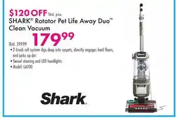 Boscov's SHARK Rotator Pet Life Away Duo Clean Vacuum offer