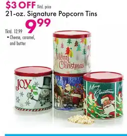Boscov's 21-oz. Signature Popcorn Tins offer