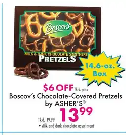 Boscov's Boscov's Chocolate-Covered Pretzels by ASHER'S offer