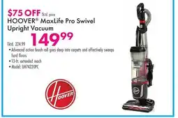 Boscov's HOOVER MaxLife Pro Swivel Upright Vacuum offer