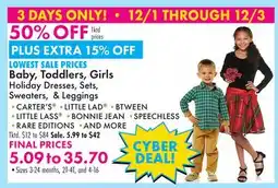 Boscov's Baby, Toddlers, Girls offer