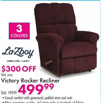 Boscov's Victory Rocker Recliner offer