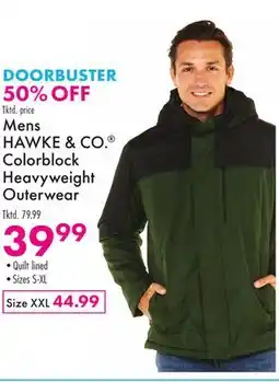 Boscov's Mens HAWKE & CO. Colorblock Heavyweight Outerwear offer
