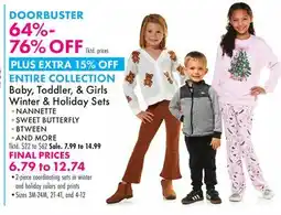 Boscov's Baby, Toddler, & Girls Winter & Holiday Sets offer