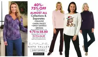 Boscov's ALMOST ALL Collections & Separates offer