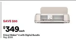 Michaels Cricut Maker 4 with Digital Bundle offer