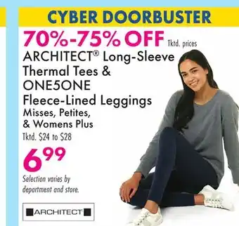 Boscov's ARCHITECT Long-Sleeve Thermal Tees & ONE5ONE Fleece-Lined Leggings offer