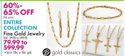 Boscov's ENTIRE COLLECTION Fine Gold Jewelry offer