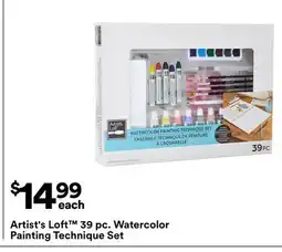 Michaels Artist's Loft 39 pc. Watercolor Painting Technique Set offer