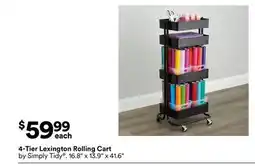 Michaels 4-Tier Lexington rolling Cart by Simply Tidy offer