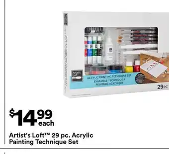 Michaels Artist's Loft 29 pc. Acrylic Painting Technique Set offer