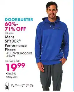 Boscov's Mens SPYDER Performance Fleece offer