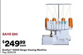 Michaels Brother 1034D Serger Sewing machine offer