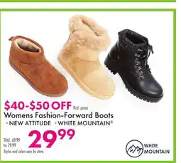 Boscov's Womens Fashion-Forward Boots offer