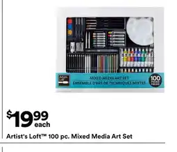 Michaels Artist's Loft 100 pc. mixed media Art Set offer