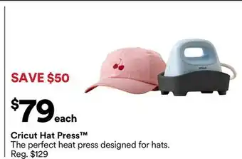 Michaels Cricut Hat Press offer