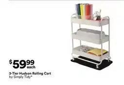 Michaels 3-Tier Hudson rolling Cart by Simply Tidy offer