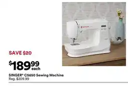 Michaels SINGer C5650 Sewing machine offer