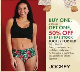 Boscov's ENTIRE STOCK JOCKEY FOR HER offer