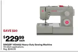 Michaels SINGer HD4452 Heavy-Duty Sewing machine offer