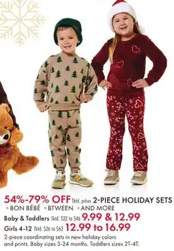 Boscov's 2-PIECE HOLIDAY SETS offer
