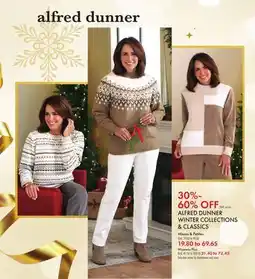 Boscov's ALFRED DUNNER WINTER COLLECTIONS & CLASSICS offer