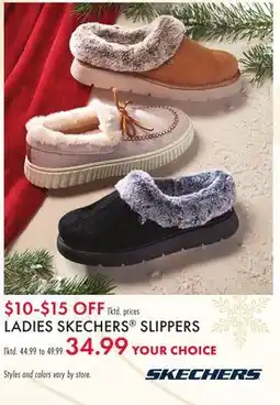 Boscov's LADIES SKECHERS SLIPPERS offer