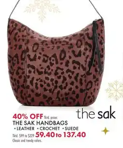 Boscov's THE SAK HANDBAGS offer