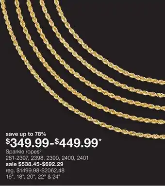 JC Penney Sparkle ropes◊ offer