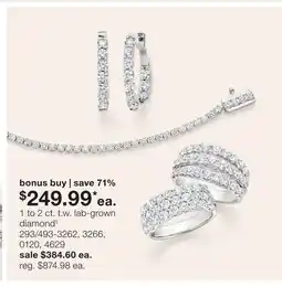 JC Penney 1 to 2 ct. t.w. lab-grown diamond§ offer