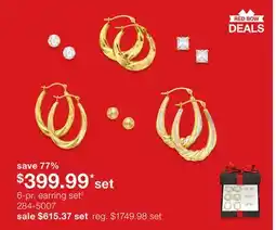 JC Penney 6-pr. earring set◊ offer