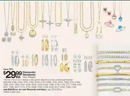 JC Penney 1/20 to 1/10 ct. t.w. natural or lab-grown diamond or lab created gemstone offer