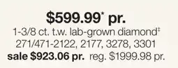 JC Penney 1-3/8 ct. t.w. lab-grown diamond‡ offer