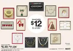 JC Penney Fashion jewelry boxed gifts offer