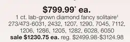 JC Penney 1 ct. lab-grown diamond fancy solitaire‡ offer