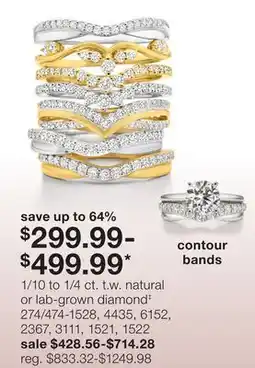 JC Penney 1/10 to 1/4 ct. t.w. natural or lab-grown diamond‡ offer