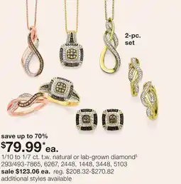 JC Penney 1/10 to 1/7 ct. t.w. natural or lab-grown diamond§ offer