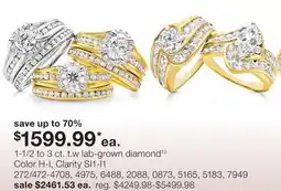 JC Penney 1-1/2 to 3 ct. t.w lab-grown diamond‡◊ offer