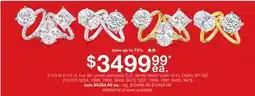 JC Penney 5-1/3 to 5-1/2 ct. t.w. lab-grown diamond 5 ct. center stone◊ offer