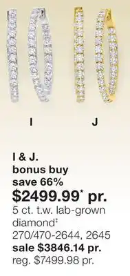 JC Penney 5 ct. t.w. lab-grown diamond offer