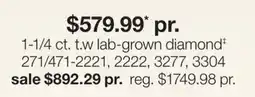 JC Penney 1-1/4 ct. t. w lab-grown diamond‡ offer