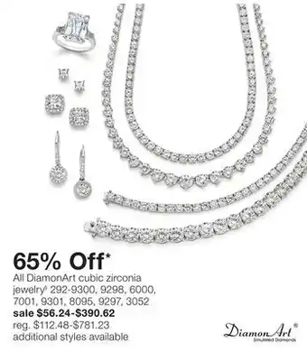 JC Penney All DiamonArt cubic zirconia jewelry§ offer