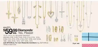 JC Penney 1/5 to 1/4 ct. t.w. lab-grown diamond§ offer