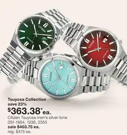 JC Penney Citizen Tsuyosa men's silver-tone offer