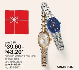 JC Penney Armitron women's two-tone or silver-tone offer