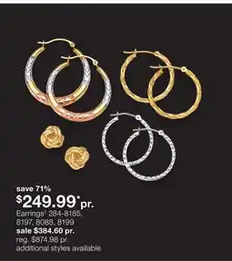 JC Penney Earrings◊249.99 offer