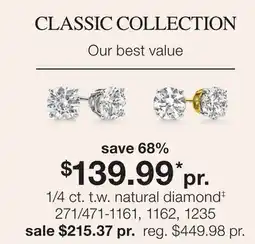 JC Penney 1/4 ct. t.w. natural diamond‡ offer