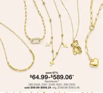 JC Penney Necklaces offer