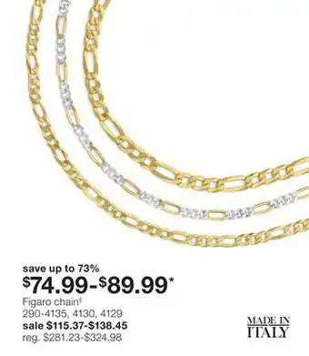 JC Penney Figaro chain§ offer