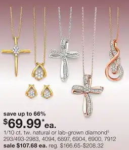 JC Penney 1/10 ct. tw. natural or lab-grown diamond§ offer